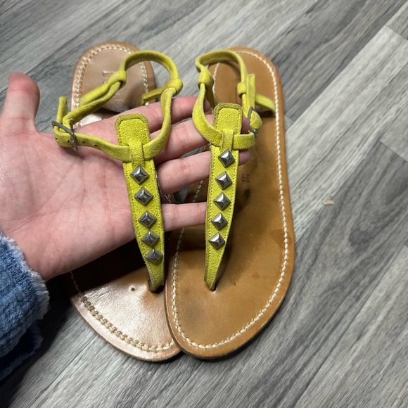 k. jacques Picon Pyr Studded Sandal Citron 38 - Picture 6 of 6
